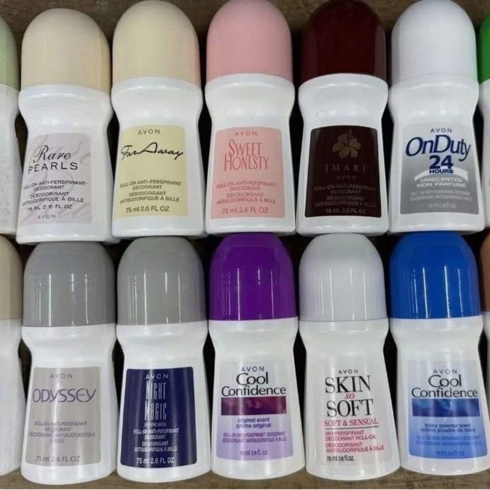 10 assorted Avon Roll On Deodorant Sale